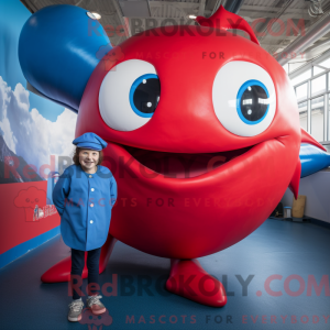 Personaggio mascotte balena...