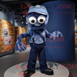 Navy Spider mascot costume...