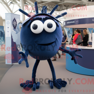 Navy Spider mascot costume...