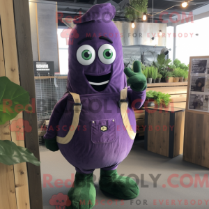 Purple Cucumber mascot...