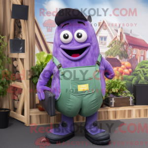 Purple Cucumber mascot...