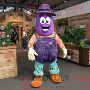 Purple Cucumber mascot...