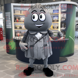 Gray Grenade mascot costume...