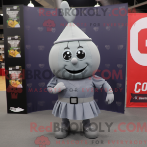 Gray Grenade mascot costume...