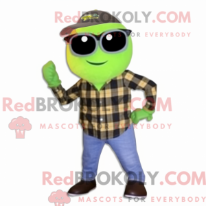 Olive Squash mascot costume...