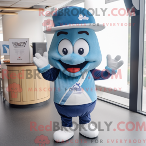 Blue Moussaka mascot...