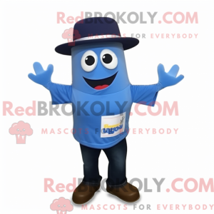 Figura azul da máscara de...