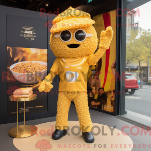 Gold Ramen mascot costume...
