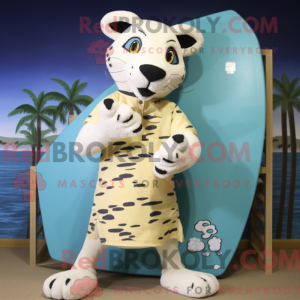 Cream Panther Maskottchen...