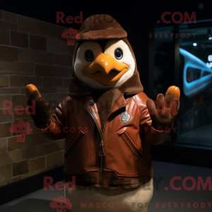 Brown Penguin mascot...