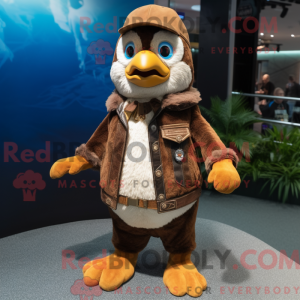 Brown Penguin mascot...