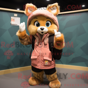 Peach Lynx Maskottchen...