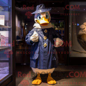 Navy Goose maskot kostume...