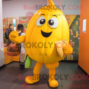 Yellow Pumpkin mascot...