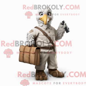 Silver Eagle mascot costume...