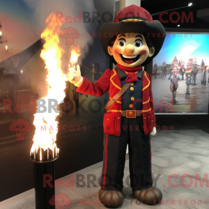 Fire Eater mascot costume...