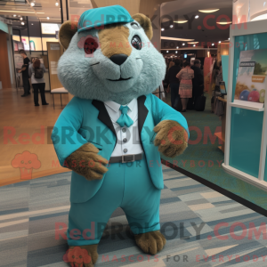 Postava maskota Teal Marmot...