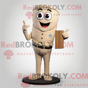 Beige Attorney mascot...