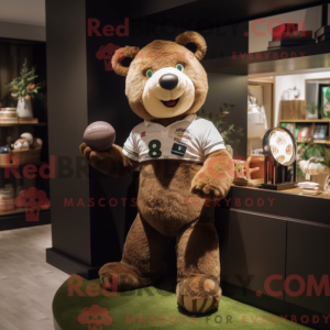 Brown Teddy Bear mascot...