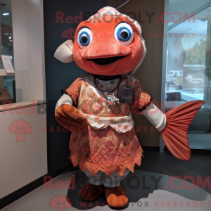 Rust Salmon Maskottchen...