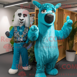 Costume mascotte de lama...