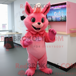 Pink Chupacabra maskot...