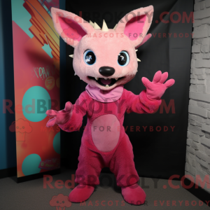 Pink Chupacabra mascot...