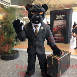 Black Leopard mascot...