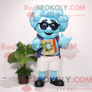 Sky Blue Cauliflower mascot...