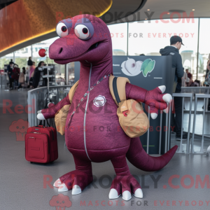 Maroon Diplodocus máscara...