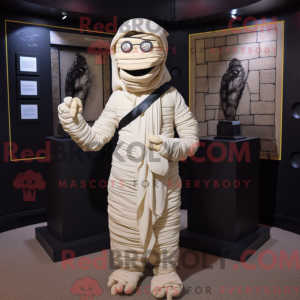 Creme Mummy maskot kostume...