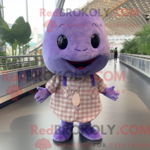 Lavendel Stingray maskot...