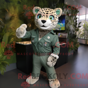 Green Leopard mascot...