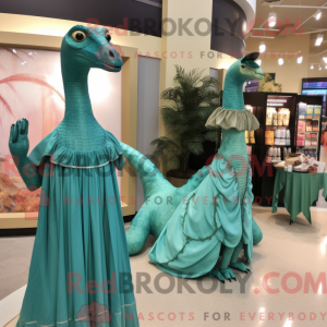 Blågrønn Brachiosaurus...