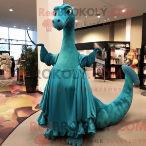 Blågrøn Brachiosaurus...