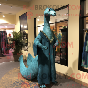 Blågrøn Brachiosaurus...