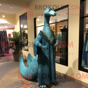 Blauwgroen Brachiosaurus...