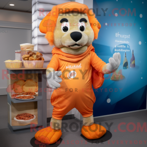 Orange Shepard S Pie mascot...