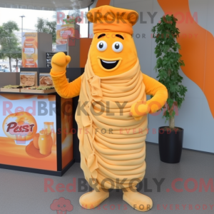 Orange Pesto Pasta mascot...