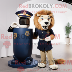 Navy Tamer Lion mascot...