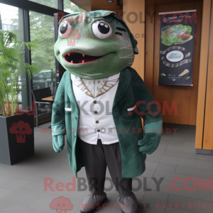 Forest Green Salmon mascot...