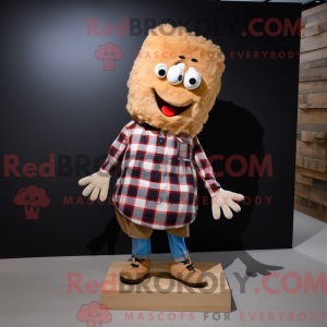 Tan Cod mascot costume...