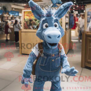 Blauer Esel Maskottchen...
