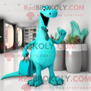 Turkis Diplodocus maskot...