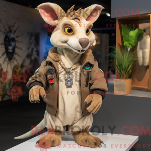Beige Chupacabra mascot...