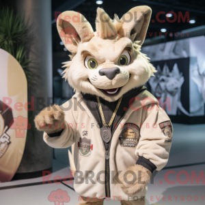 Beige Chupacabra mascot...