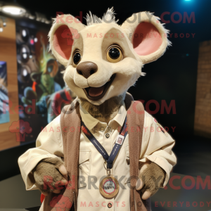 Beige Chupacabra maskot...