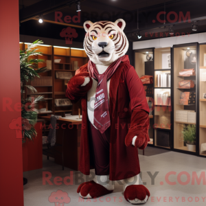 Maroon Tiger mascot costume...