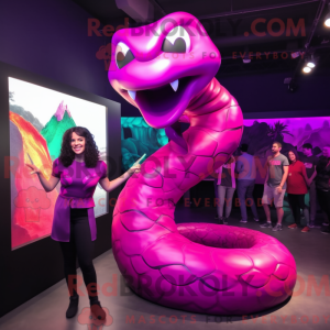 Magenta Anaconda mascot...