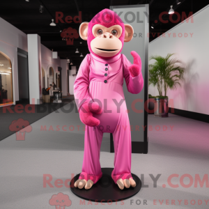Pink Chimpanzee mascot...